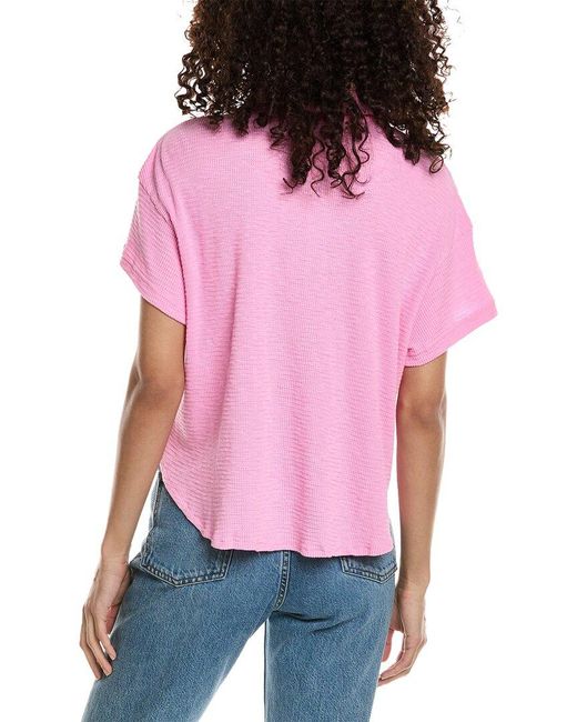 Chaser Brand Red Waffle Knit Button-Down Shirt