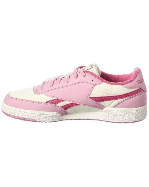 Reebok Pink Club C Revenge Ii Canvas & Leather Sneaker