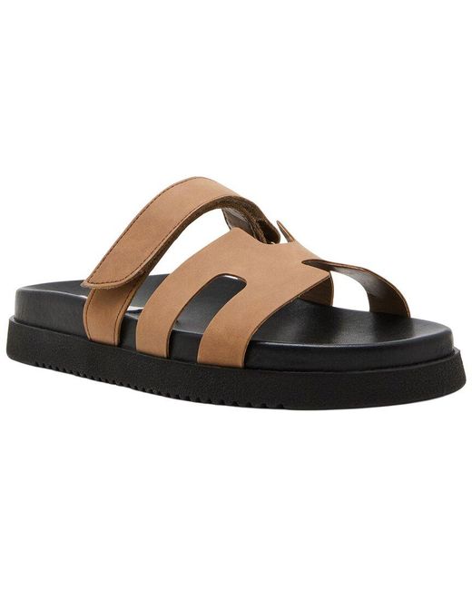 Steve Madden Brown Reaves Leather Sandal