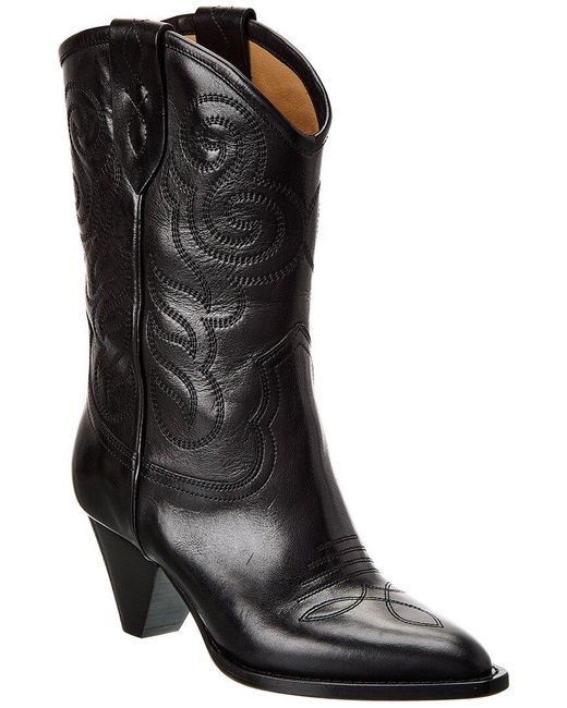 Isabel Marant Black Luliette Leather Boot