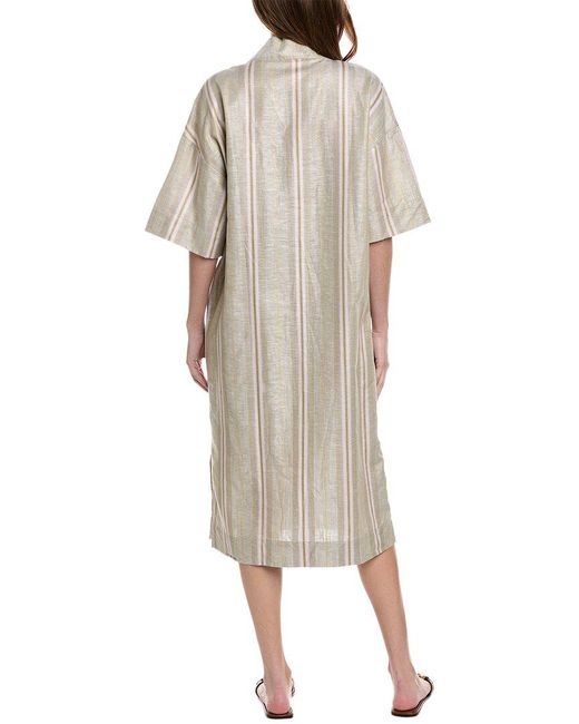 Hanro Natural Urban Casuals Linen-blend Midi Dress