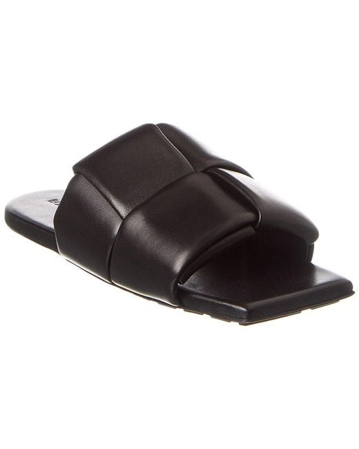 Bottega Veneta Brown Patch Leather Flat Mule