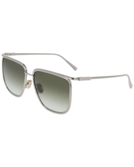 Ferragamo Metallic Prism 58Mm Sunglasses