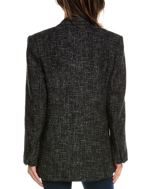 IRO Black Yarita Linen-blend Jacket