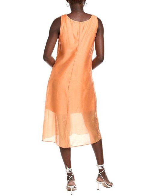 Cabi Orange Glimmer Dress