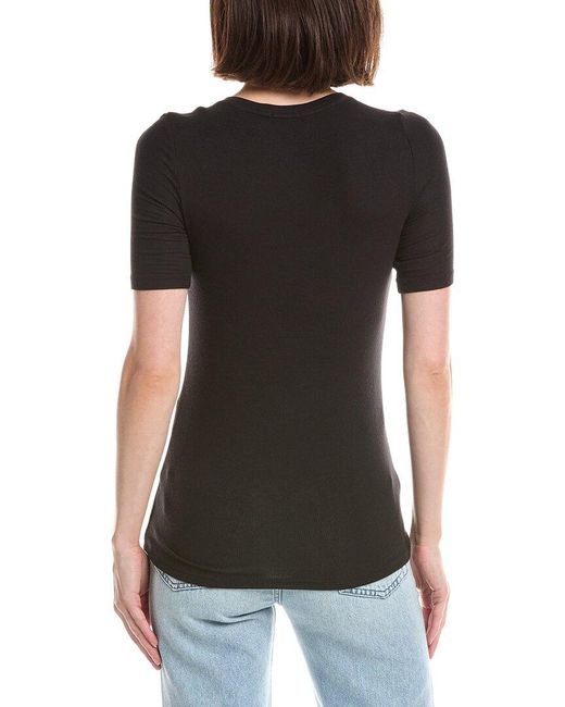 ATM Black V-Neck T-Shirt