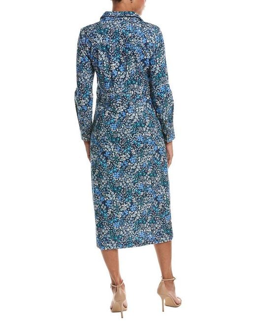 Jude Connally Blue Uma Corduroy Shirtdress