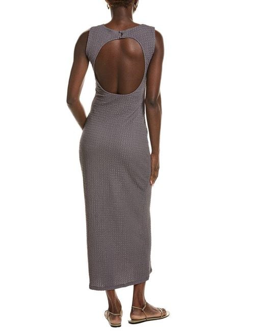 Rag & Bone Purple Crinkle Maxi Dress