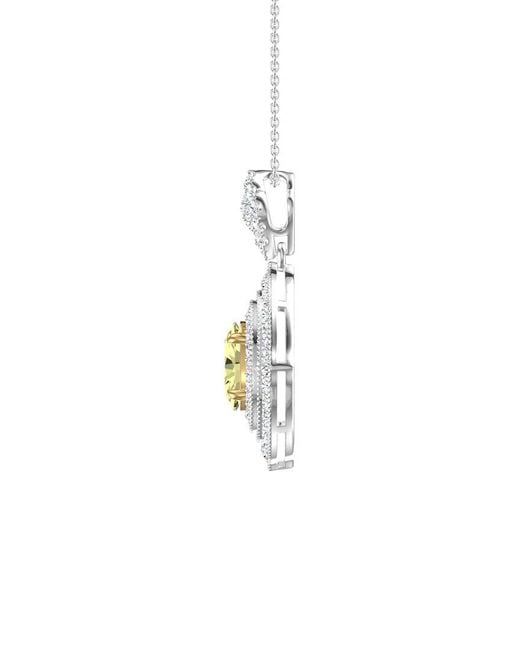 Lab Grown Diamonds White 14K 1.75 Ct. Tw. Lab-Grown Diamond Pendant