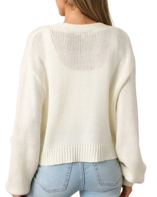VERA DOLINI White Cardigan