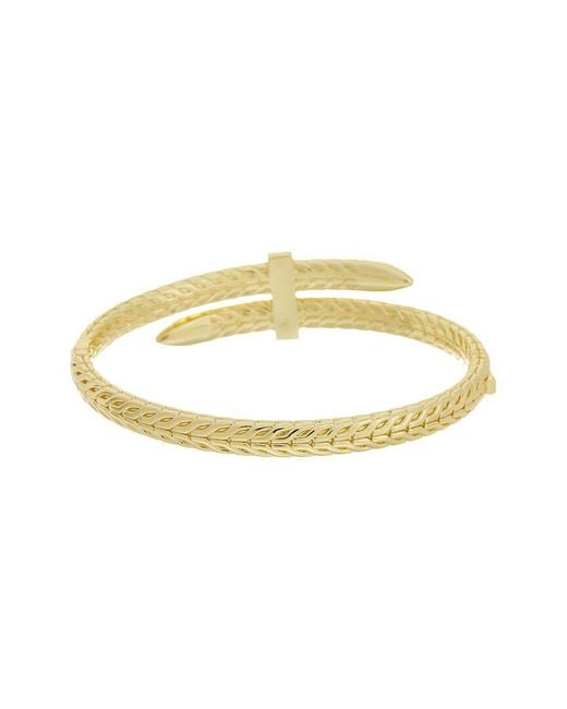 Juvell Metallic 18K Plated Cz Bangle Bracelet