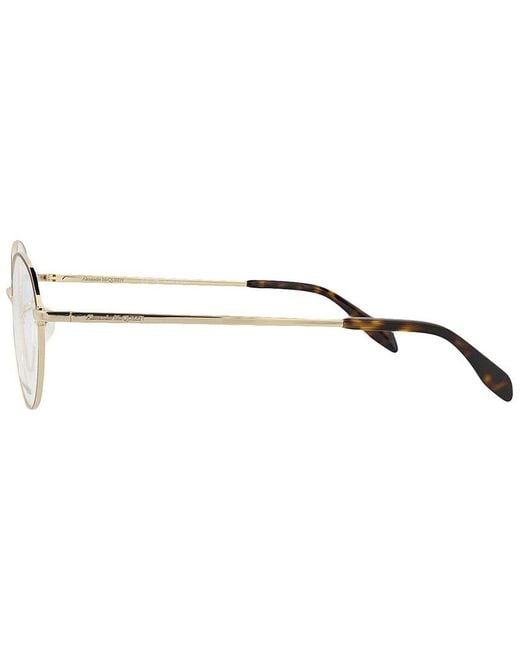 McQueen Metallic Am0369O 51Mm Optical Frames for men