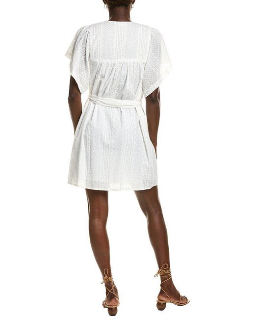 Emerson Fry White Marion Button Dress