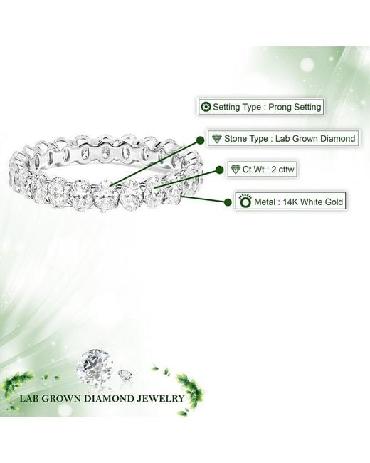 Amairah White 14K 2.00 Ct. Tw. Lab-Grown Diamond Eternity Ring