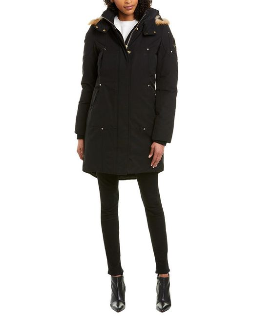 Moose Knuckles Black Parka Down Jacket