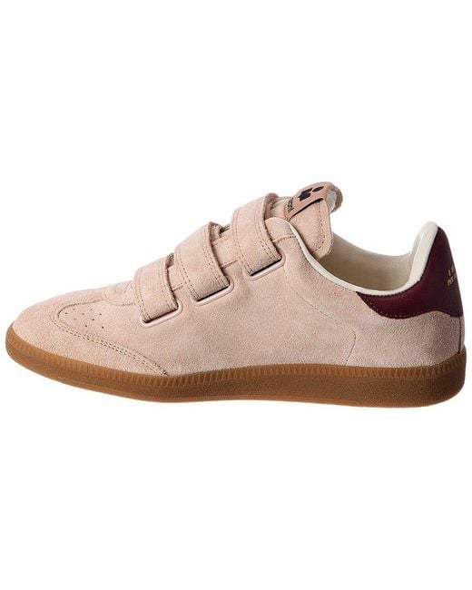 Isabel Marant Pink Beth Suede Sneaker