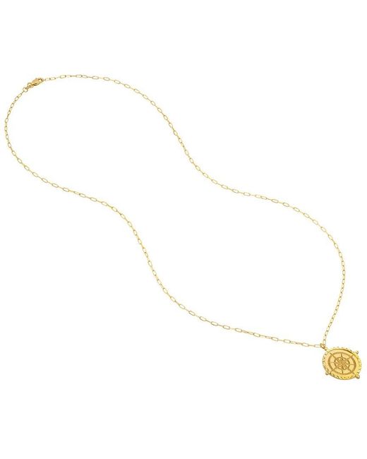HAWLEY ST Metallic 14K Nautical Necklace