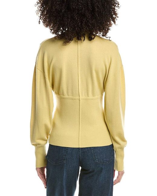 3.1 Phillip Lim Multicolor Ruffle Seamed Wool-Blend Cardigan