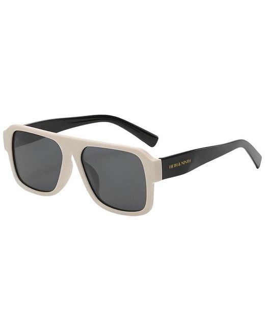 Fifth & Ninth Black Lennon 68Mm Polarized Sunglasses for men