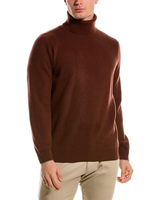 Brunello Cucinelli Brown Cashmere Sweater for men