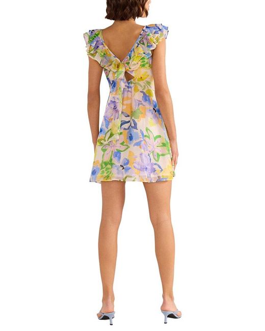 MINKPINK Red Fable Frill Mini Dress