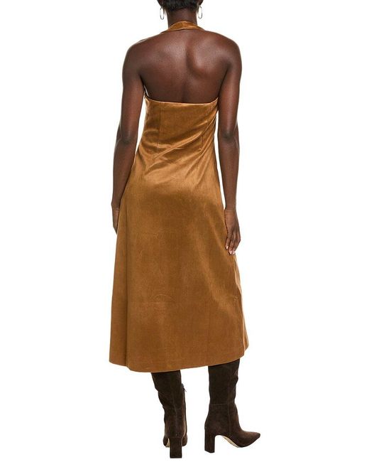 Endless Rose Brown Fitted Midi Dress
