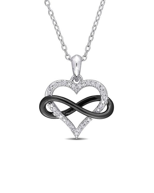 Rina Limor White 0.10 Ct. Tw. Diamond Pendant