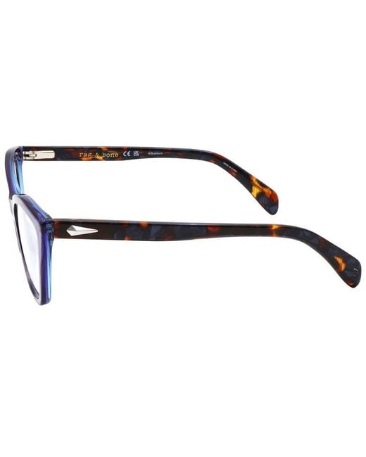 Rag & Bone Blue Rnb3065 53Mm Optical Frames