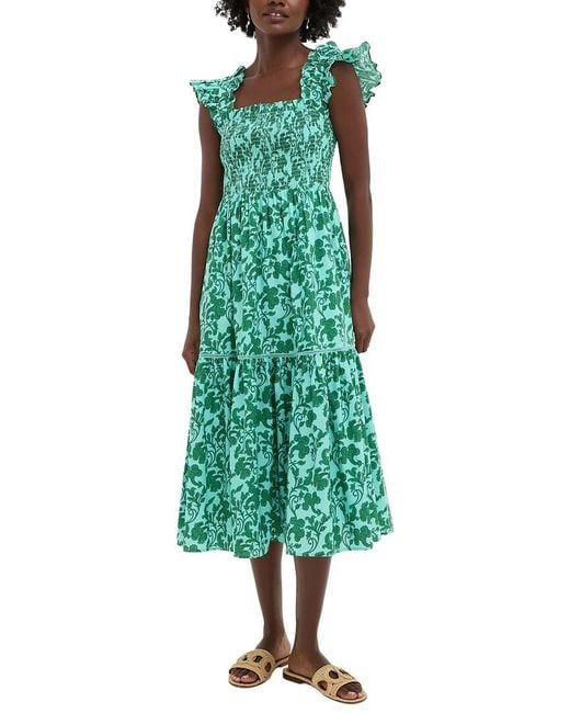 Hyacinth House Green Eleanor Midi Dress