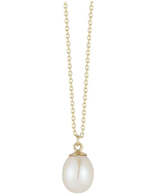 Ember Fine Jewelry Metallic 14k 7mm Pearl Necklace