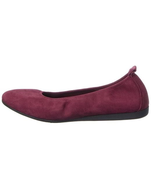 Arche Purple Laius Leather Flat