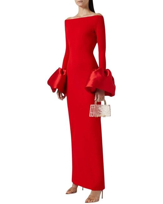 Adele Berto Red Maxi Dress