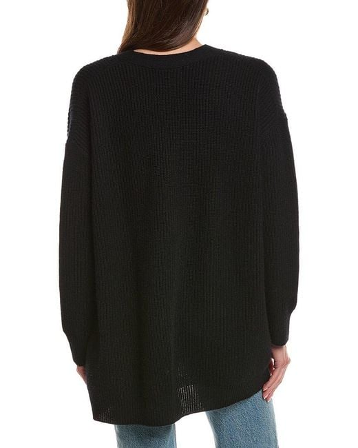 Electric and Rose Black Everyday Wool & Cashmere-Blend Cardigan