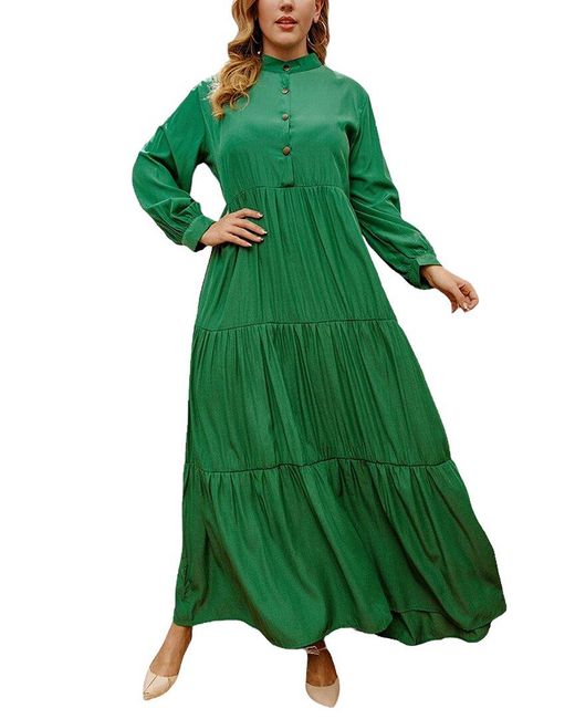 Nino Balcutti Green Plus Maxi Dress