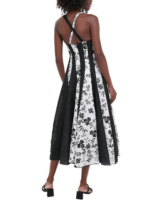 Gül Hürgel Black Linen Midi Dress