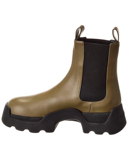 Proenza Schouler Brown Stomp Leather Chelsea Boot