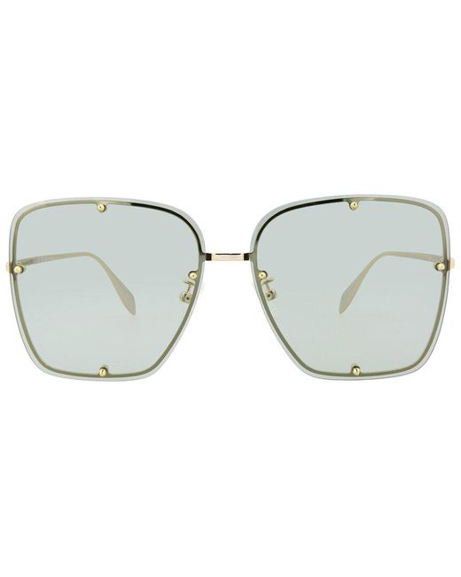 Alexander McQueen Metallic Am0364s 145mm Sunglasses