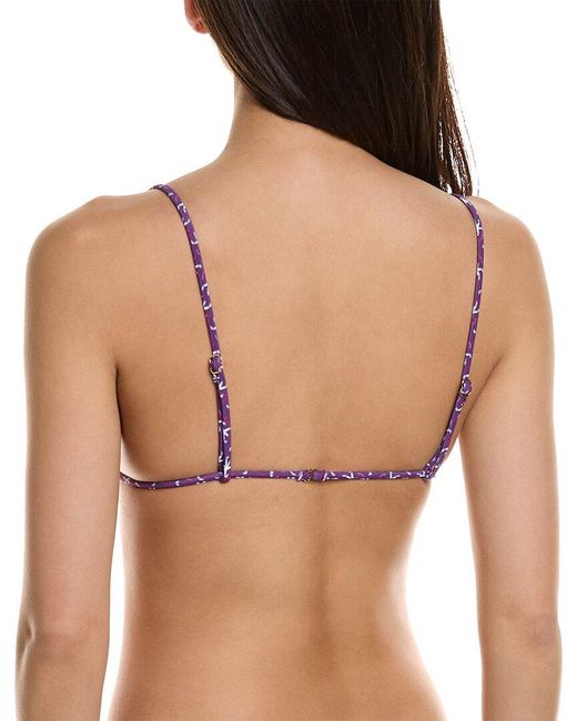 Vanessa Mooney Purple The Nova Bikini Top