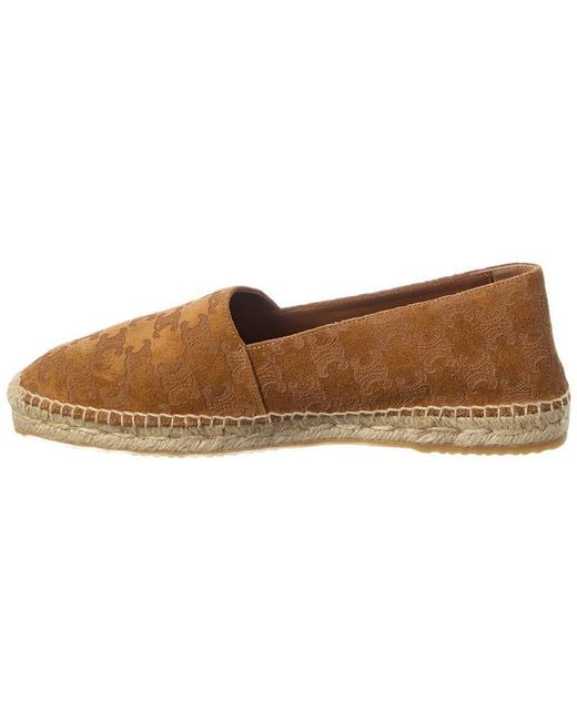 Céline Brown Suede Espadrille
