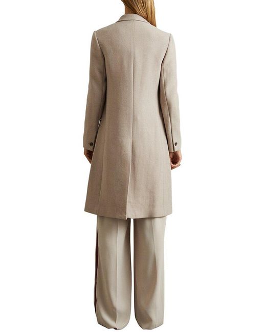 Reiss Natural Louis Wool-Blend Coat