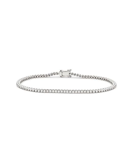 Rachel Glauber White Brilliance Cz Tennis Bezel Bracelet