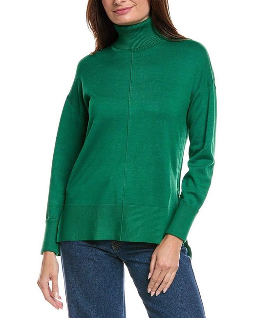 Green 525 America Ribbed Turtleneck Metric Knits Turtleneck