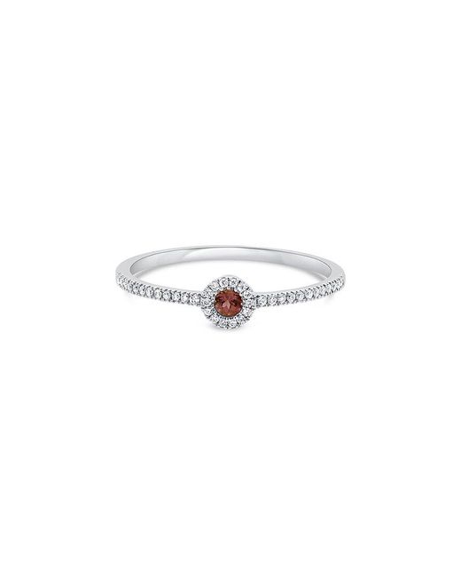 Sabrina Designs White 14K 0.13 Ct. Tw. Diamond Tourmaline Birthstone Ring