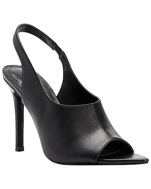 Charles David Black Trapp Leather Sandal