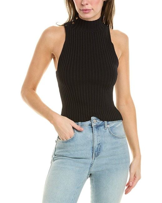 Solid & Striped Black The Sylvie Top