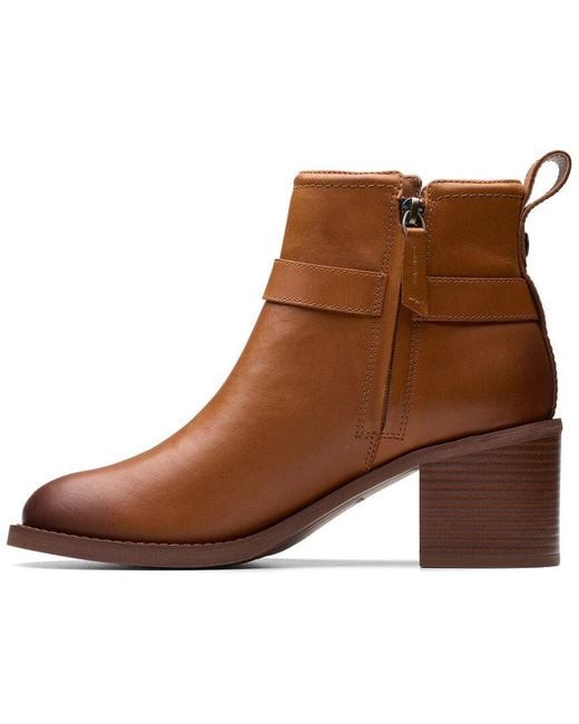 Clarks Brown Chamberly Trim Leather Boot