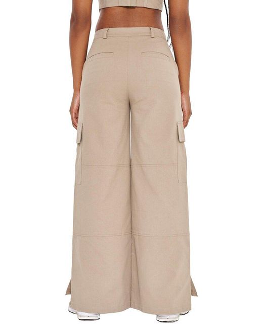 Extro & Vert Natural Cargo Pocket Panel Trouser