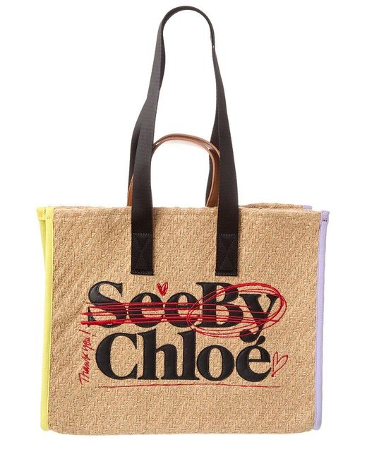 See By Chloé Natural See By Bye Jute Tote