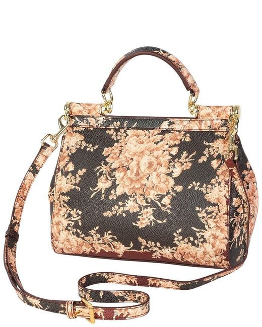 Tiffany & Fred Paris Metallic Saffiano Painted Leather Top-Handle Satchel