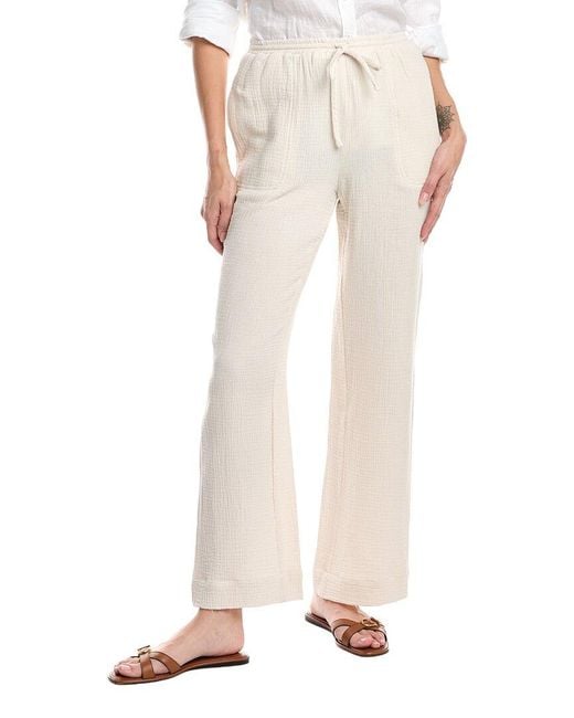 Stellah Natural Maya Double Gauze Relaxed Pant